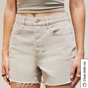 Pacsun Eco Beige Girlfriend Denim Shorts
